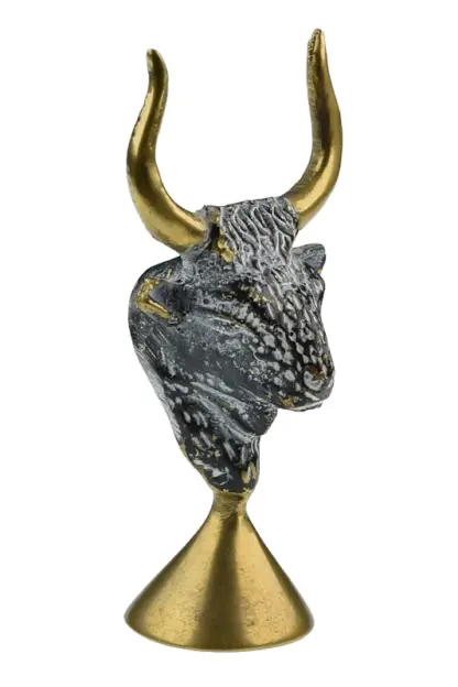 Bronze Figur Gluttöter Stier – Bild 3