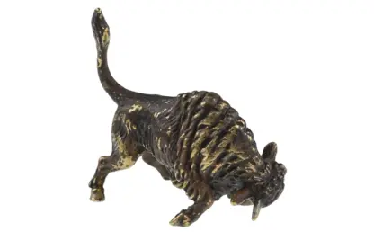 Bronzefigur Bison Büffel – Bild 2