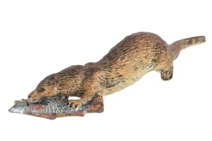 Lineol Fischotter Massefigur