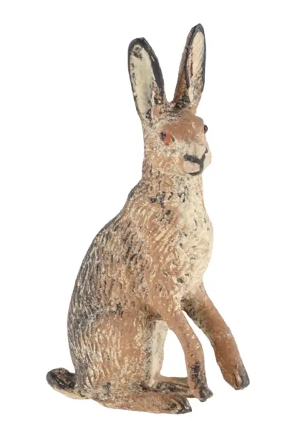 Lineol Hase aufrecht sitzend Massefigur – Bild 2
