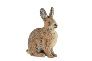 Lineol Hase sitzend Massefigur
