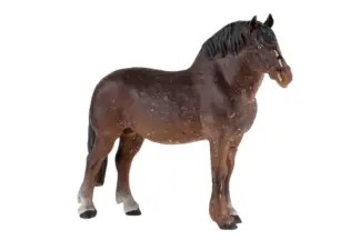 Lineol Pferd Kaltblut Massefigur