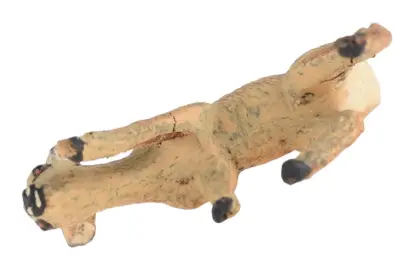 Lineol Rehkitz äsend Massefigur – Bild 4