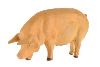 Lineol Schwein gehend Massefigur