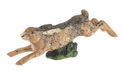 Lineol laufender Hase Massefigur
