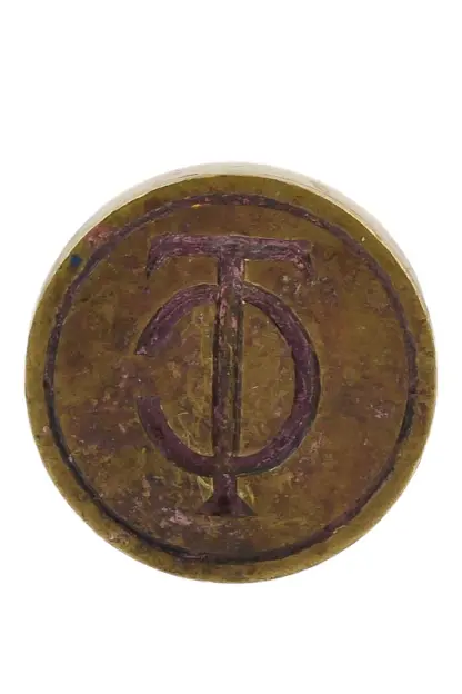 Vintage Bronze Petschaft Siegel mit Insigne TC – Bild 5
