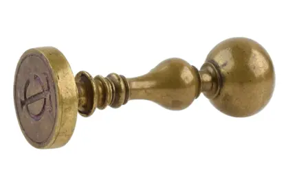 Vintage Bronze Petschaft Siegel mit Insigne TC – Bild 4