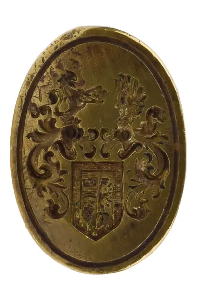 Petschaft Siegel mit Wappen und Insigne Adelshaus – Bild 6