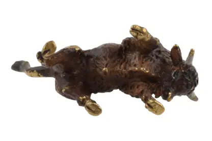 Bergmann Bronzefigur Bison Büffel – Bild 3