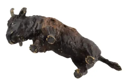 Bergmann Bronzefigur Bison Büffel – Bild 4