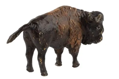 Bergmann Bronzefigur Bison Büffel – Bild 2