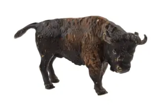 Bergmann Bronzefigur Bison Büffel