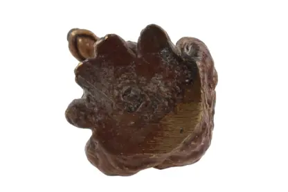 Bergmann Bronzefigur Braunbär sitzend – Bild 4