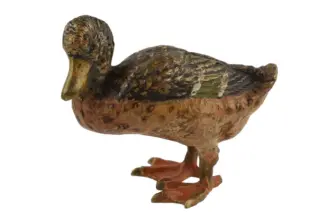 Bergmann Bronzefigur Ente