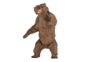 Lineol Braunbär aufrecht Massefigur