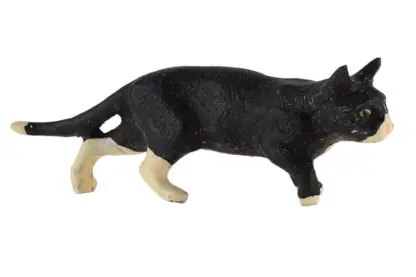 Lineol Massefigur Katze gehen schwarz – Bild 2
