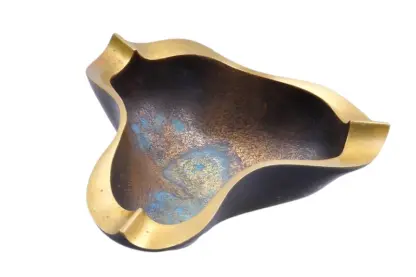 Richard Rohac brutalistischer Aschenbecher aus Bronze