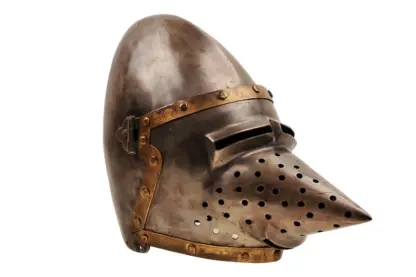 Ritterhelm Medieval Knight Helmet Hundsgugel Beckenhaube – Bild 2