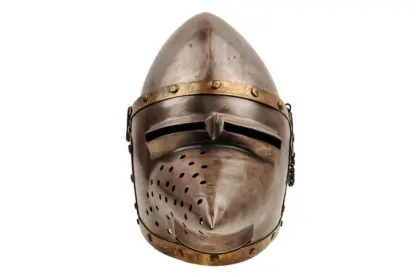 Ritterhelm Medieval Knight Helmet Hundsgugel Beckenhaube – Bild 5