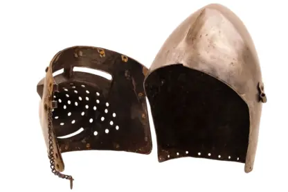 Ritterhelm Medieval Knight Helmet Hundsgugel Beckenhaube – Bild 6