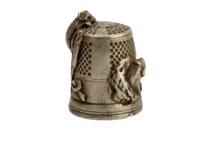 Fingerhut, thimble, silver, silber, Vintage-244