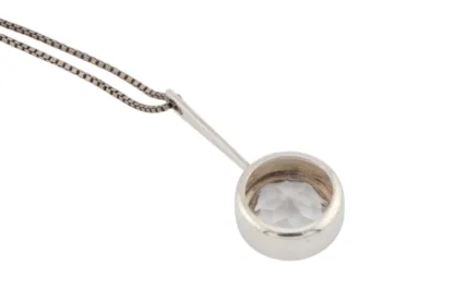 3-teiliges Design Silberschmuck Set mit Kristall – Bild 9