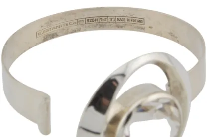Finnischer Design Silber Armreif E.Granit & Co – Bild 5