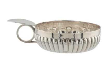 Jugendstil Silberne Sommelier Schale Tastevin – Bild 5