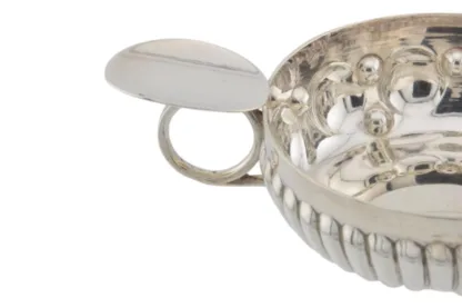 Jugendstil Silberne Sommelier Schale Tastevin – Bild 8
