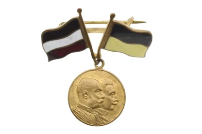 Kappenabzeichen Patriotika Gott mit uns 1914