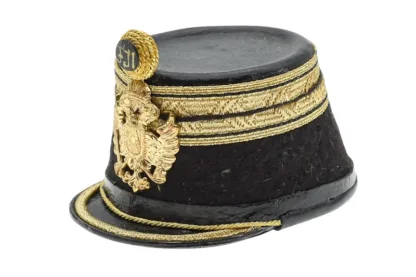Tschako eines k.u.k Offizier der Infanterie, Miniaturhelm