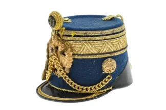 Tschako für einen Offizier des k.u.k. Husareregiments Miniaturhelm