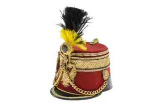 Tschako für einen Offizier des k.u.k. Husareregiments Miniaturhelm