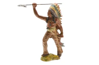 Pfeiffer Indianer angreifend mit Speer