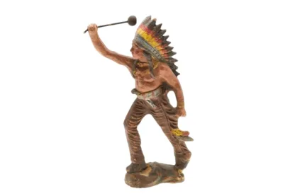 Pfeiffer Indianer angreifend mit Keule