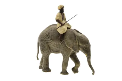 Lineol Mahout auf Elefant reitend – Bild 2