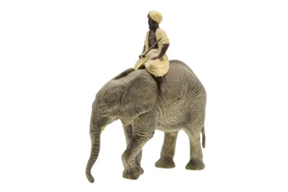 Lineol Mahout auf Elefant reitend