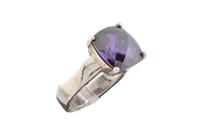 Silber Thomas Sabo Ring mit Violettem Schmuckstein