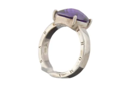 Silber Thomas Sabo Ring mit Violettem Schmuckstein – Bild 3