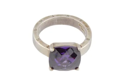 Silber Thomas Sabo Ring mit Violettem Schmuckstein – Bild 5