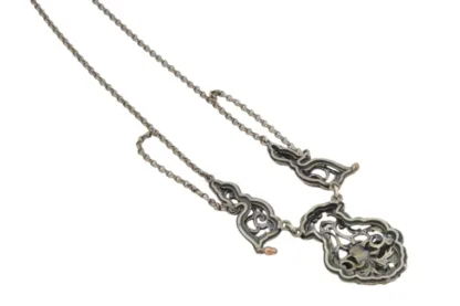 Silber Trachten Collier mit Grandel – Bild 9