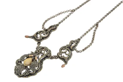 Silber Trachten Collier mit Grandel – Bild 6