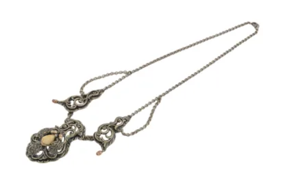 Silber Trachten Collier mit Grandel