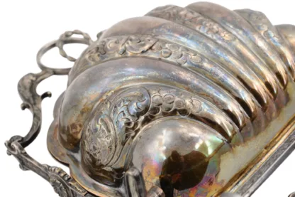 Versilberte Keksdose Kekswärmer in Muschelform – Bild 11