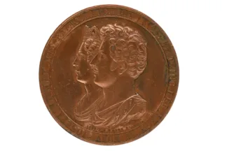 Medaille Königreich Schweden Hochzeit Oskar und Josephina