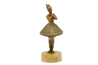 Bronzefigur Ballettänzerin female dancer Erotik Akt