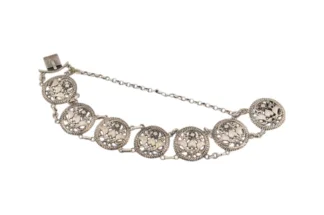 Silber Armband mit Turteltauben Motiv