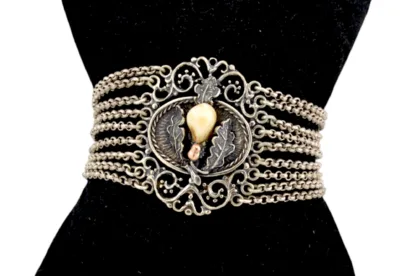 Silber Trachten Armband mit Grandel