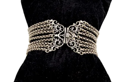 Silber Trachten Armband mit Grandel – Bild 4