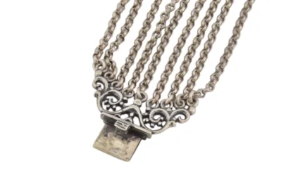 Silber Trachten Armband mit Grandel – Bild 5